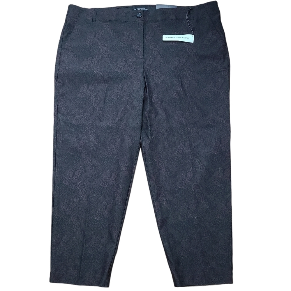 NWT Savvy Chic Fit  Penningtons black slim pants